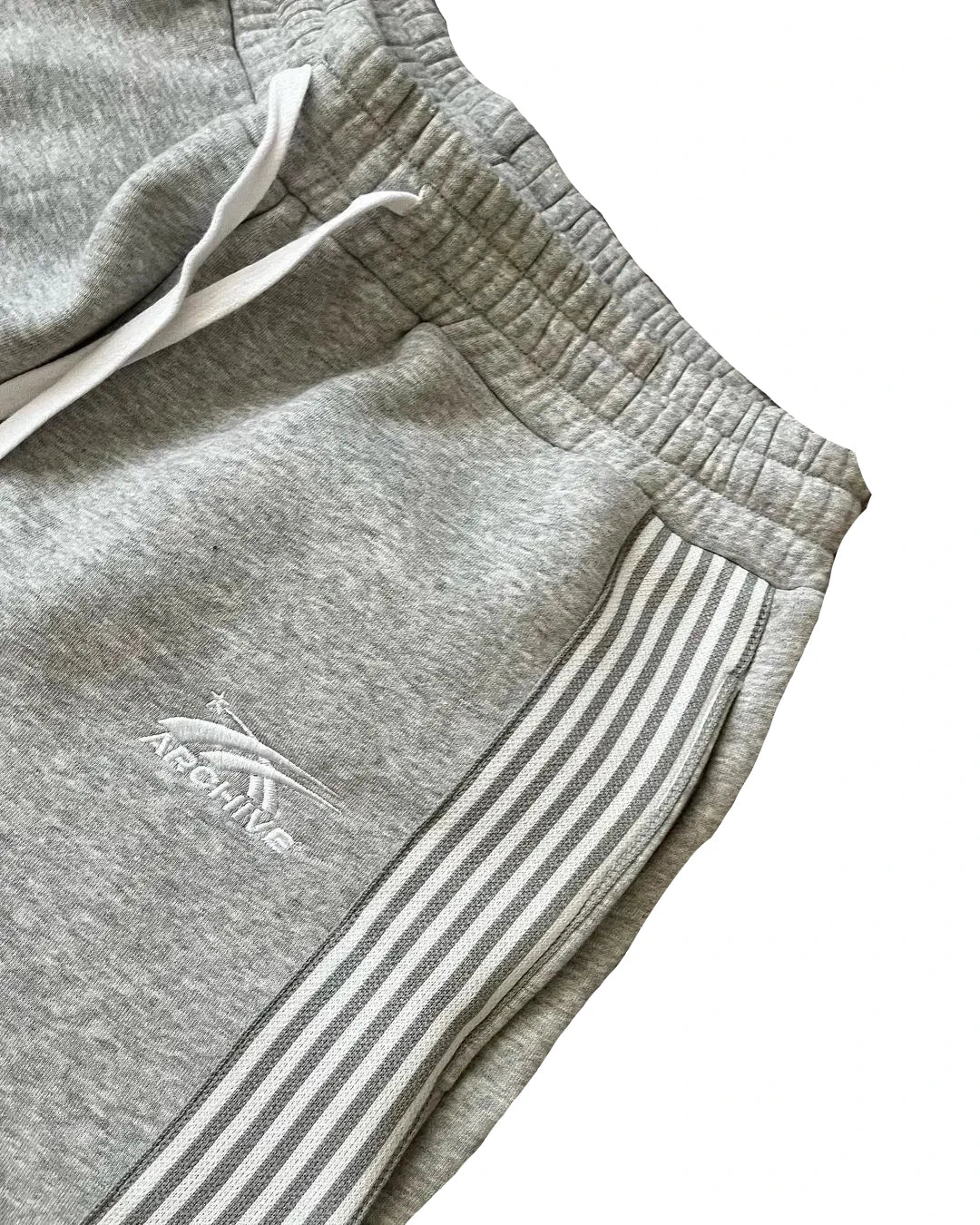 Y2K Gray Camo Embroidered Joggers – Unisex Tactical Casual Drawstring Sweatpants.