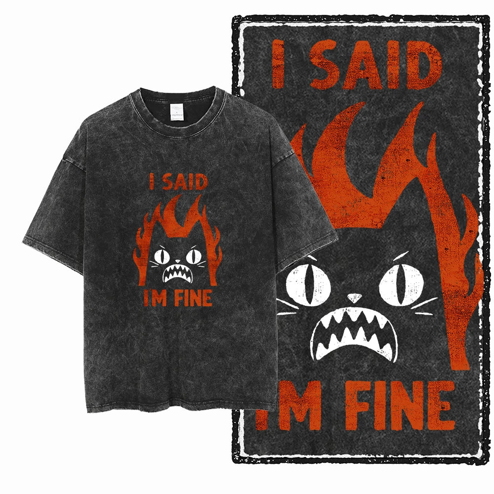 Acid-Washed Graphic T-Shirt – Unisex Streetwear Tee