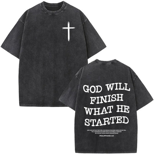 Faith Over Fear Christian Bible Verse Vintage Tee - Unisex