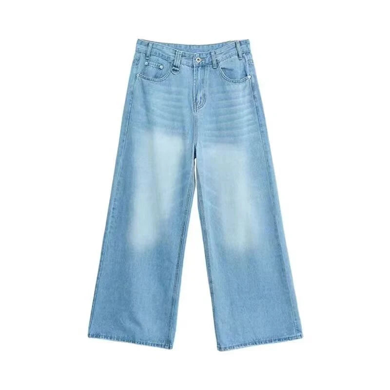 Summer Men’s Vintage Straight Wide-Leg Denim Jeans - Unisex