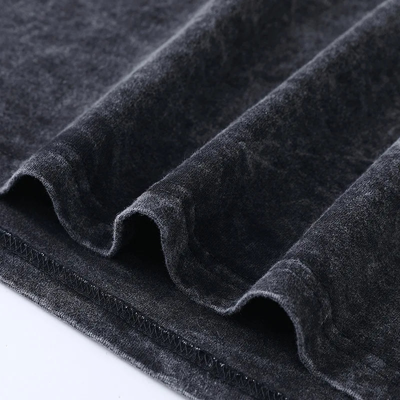 Men’s Oversized Bocchi Club Printed T-Shirt – Anime Music Band Washed Cotton Tee