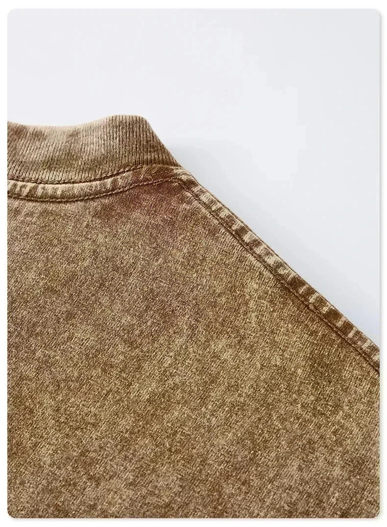 Washed Cotton Loose-Fit Tee - Unisex