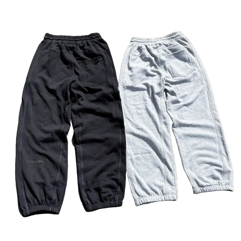 Y2K Korean Streetwear Pants – Casual Loose Wide-Leg Goth Harajuku Sweatpants for Men & Women