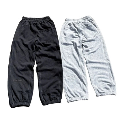 Y2K Korean Streetwear Pants – Casual Loose Wide-Leg Goth Harajuku Sweatpants for Men & Women