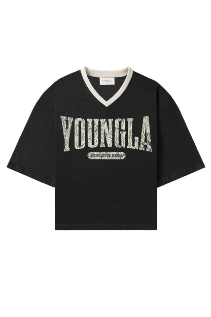 Super Large T-shirt Men - Large Mesh Printed Short Sleeve Top