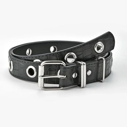 Y2K Rivet Punk Wide Belt for Women - Retro Belt