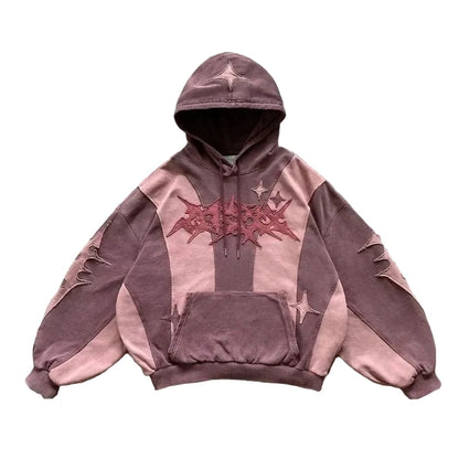 Y2K Oversized Hoodie – Men’s Harajuku Gothic Streetwear