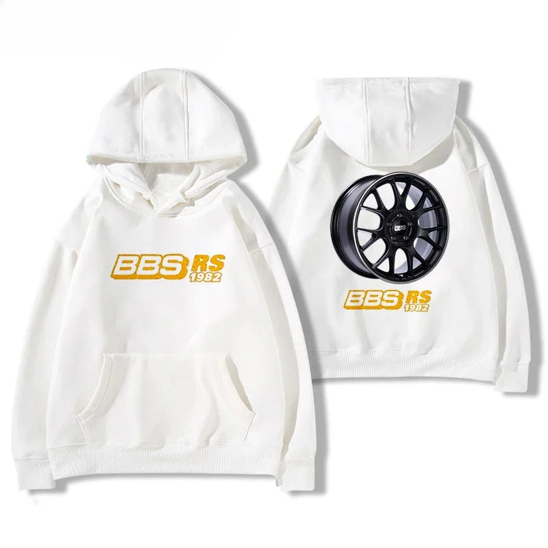 BBS Wheel Print Hoodie – Unisex Casual Car Culture Jacket