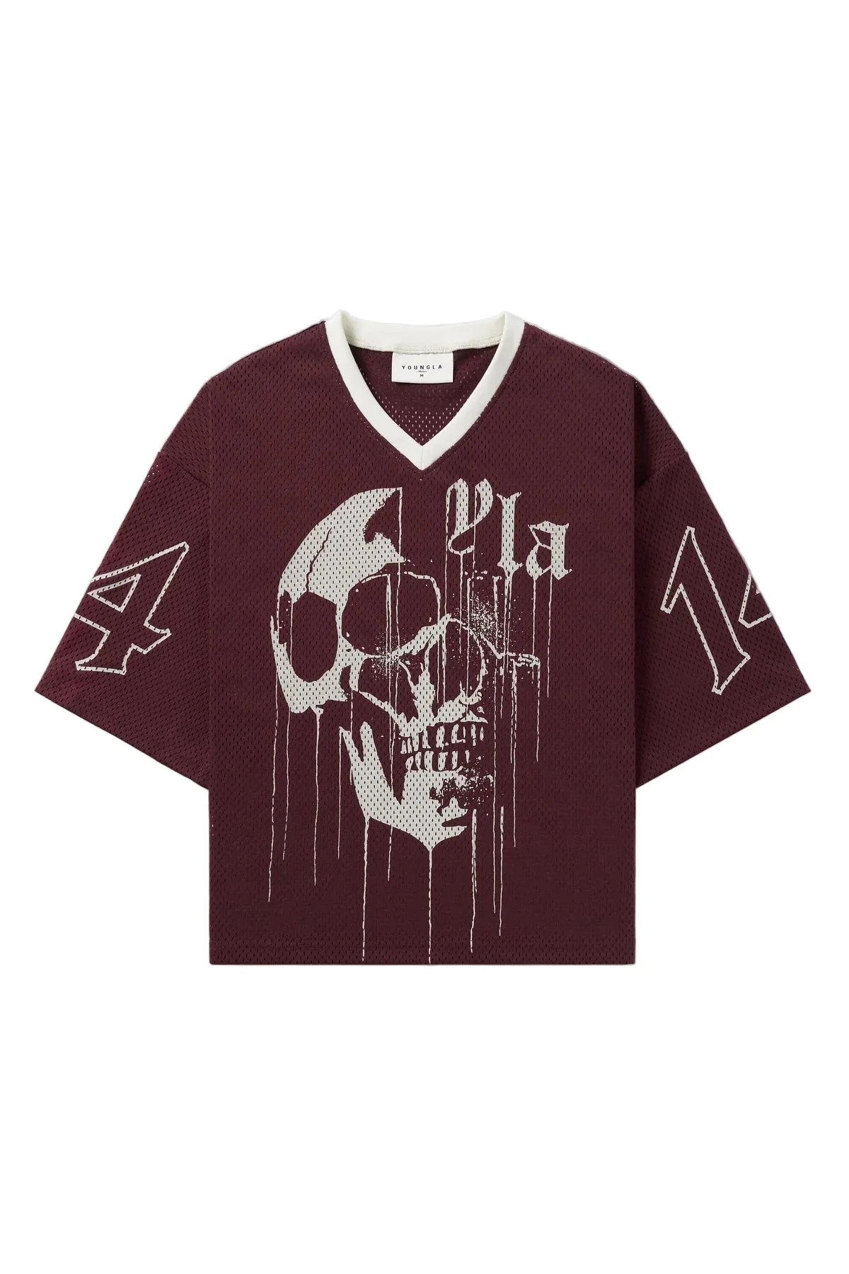 Super Large T-shirt Men - Large Mesh Printed Short Sleeve Top