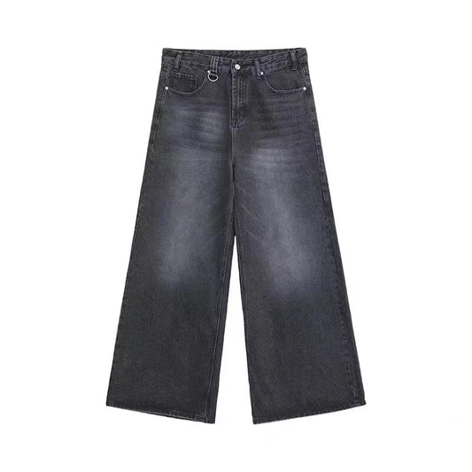 Summer Men’s Vintage Straight Wide-Leg Denim Jeans - Unisex
