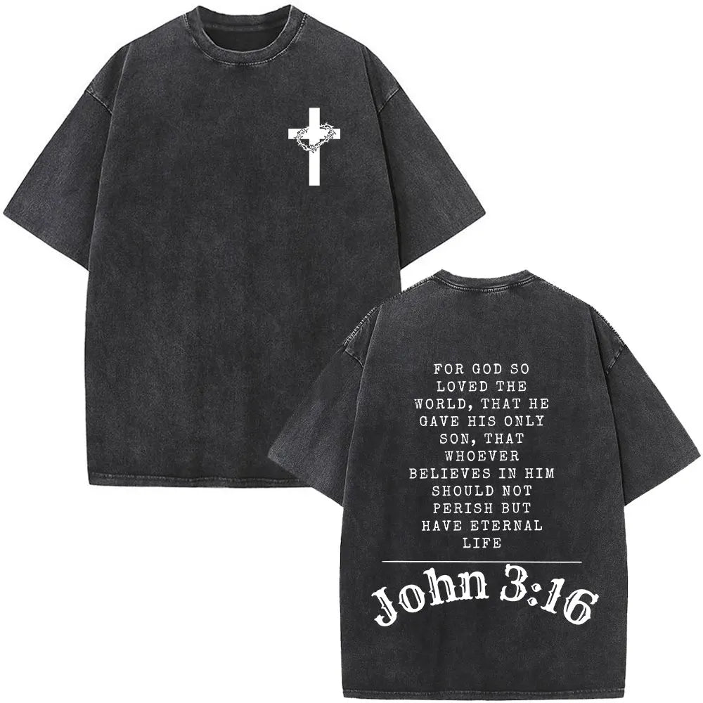 Faith Over Fear Christian Bible Verse Vintage Tee - Unisex