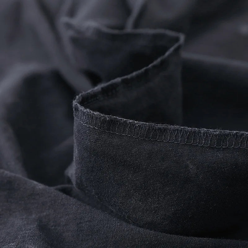 Men’s Oversized Bocchi Club Printed T-Shirt – Anime Music Band Washed Cotton Tee