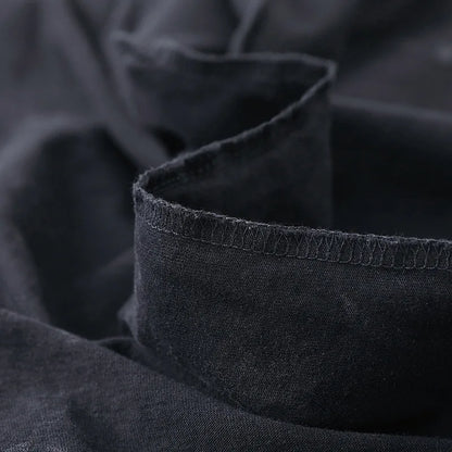 Men’s Oversized Bocchi Club Printed T-Shirt – Anime Music Band Washed Cotton Tee