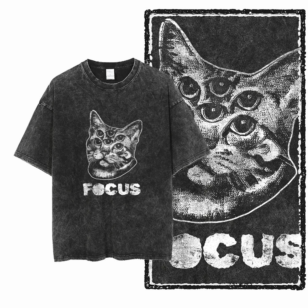 Acid-Washed Graphic T-Shirt – Unisex Streetwear Tee