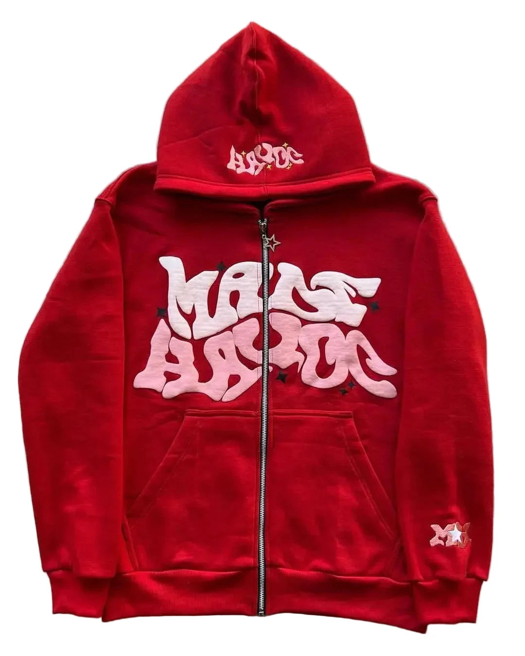 Y2K Retro Letter Zipper Hoodie – Unisex Autumn/Winter Jacket