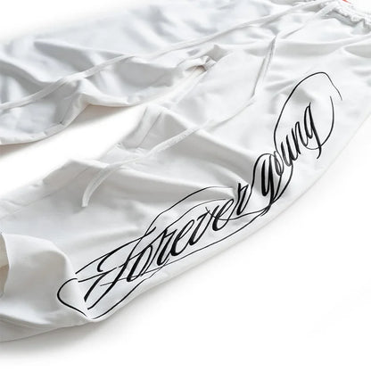 Y2K American Hip-Hop Letter Print Pants – Unisex Retro Loose Wide-Leg Streetwear.