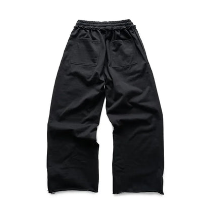 Y2K American Hip-Hop Letter Print Pants – Unisex Retro Loose Wide-Leg Streetwear.