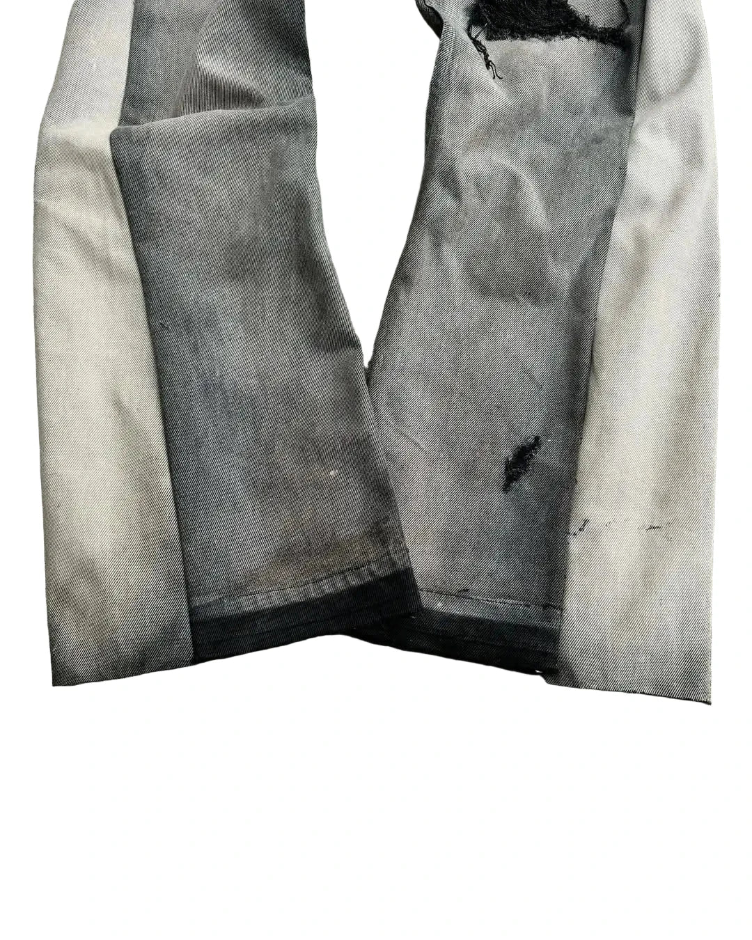 American Hip Hop Men’s High-Waist Patchwork Flared Jeans