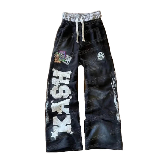 Y2K Summer Sweatpants – Men’s Gothic Hip Hop Baggy Pants