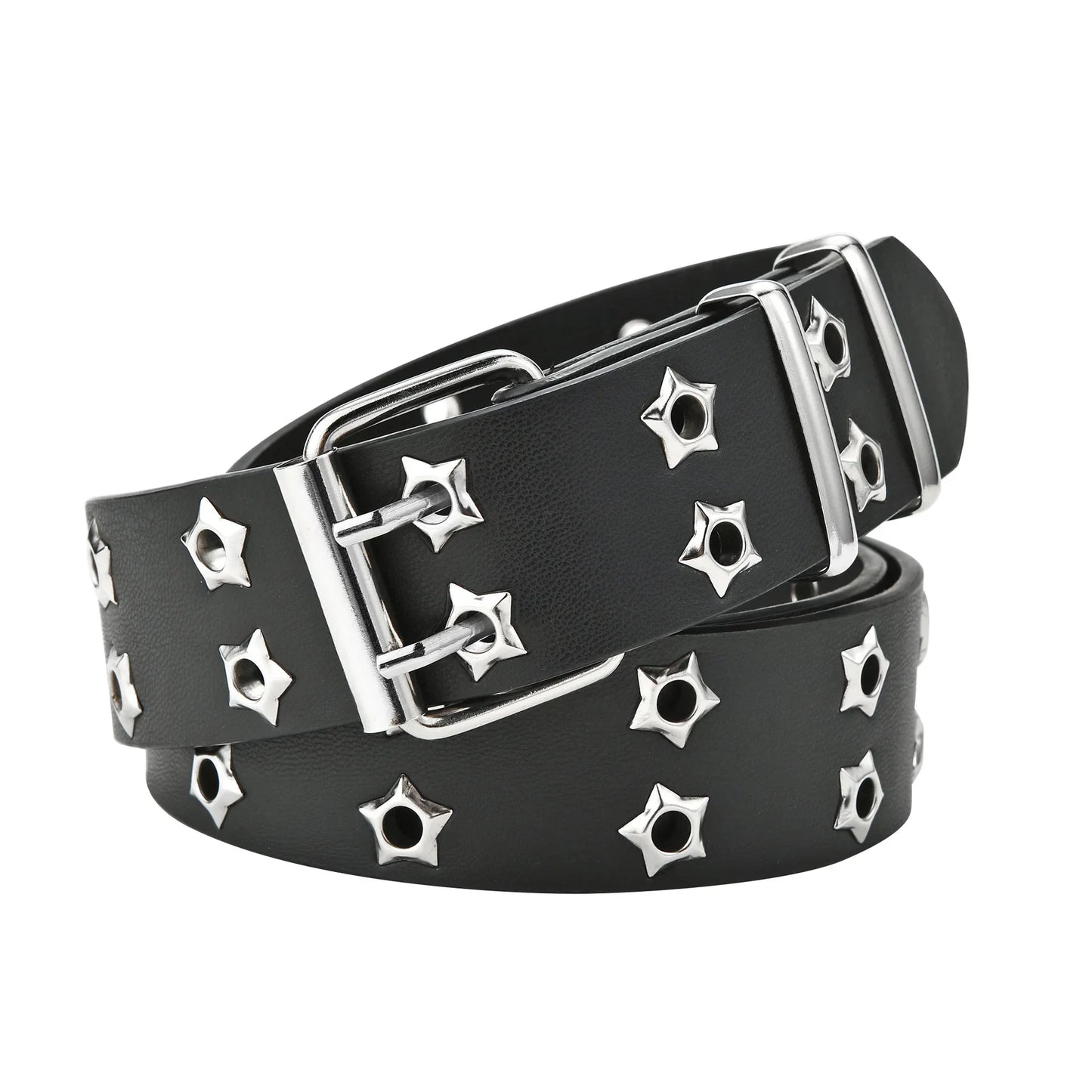 Y2K Punk Rivet Leather Belts for Women and Men