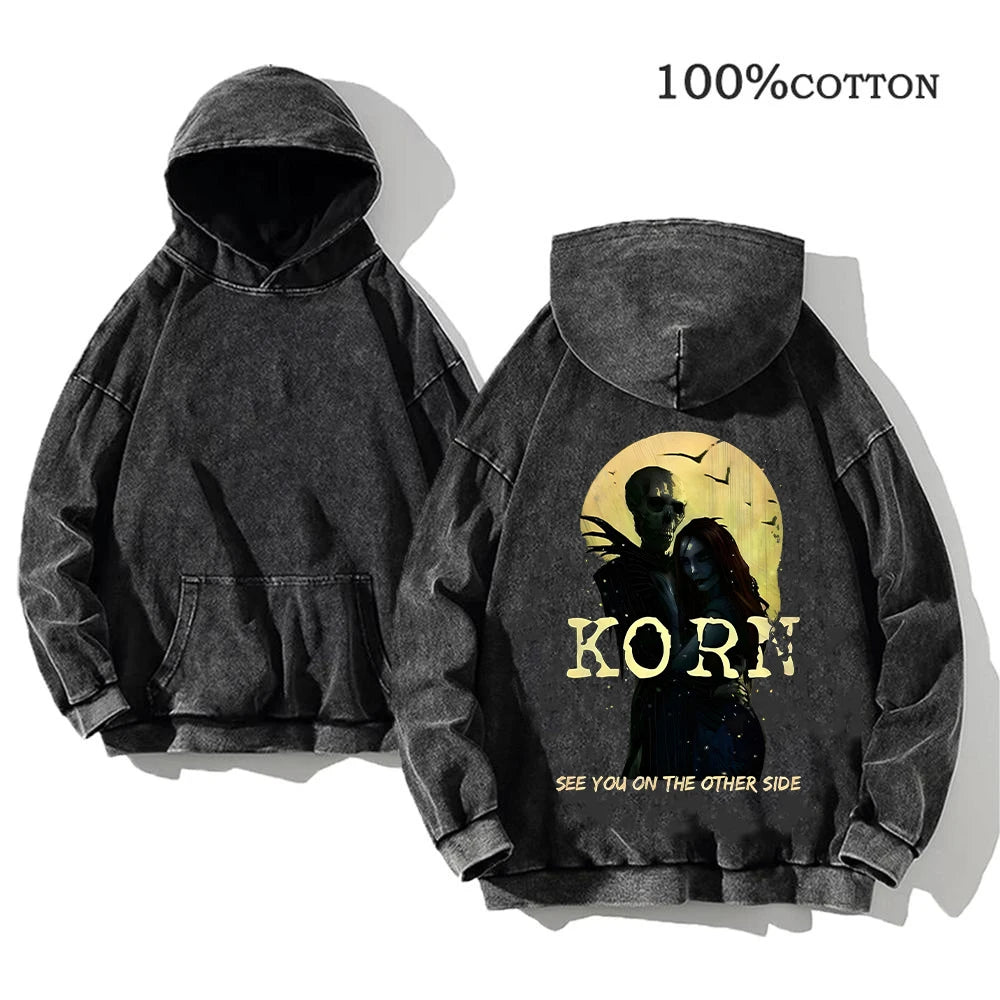 Korn Rock Band World Tour Hoodie – Vintage Streetwear Pullover