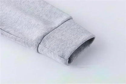 Loose Oversized Zip-Up Hoodie – Unisex Up Male Sweatshirts Hooded Jacket