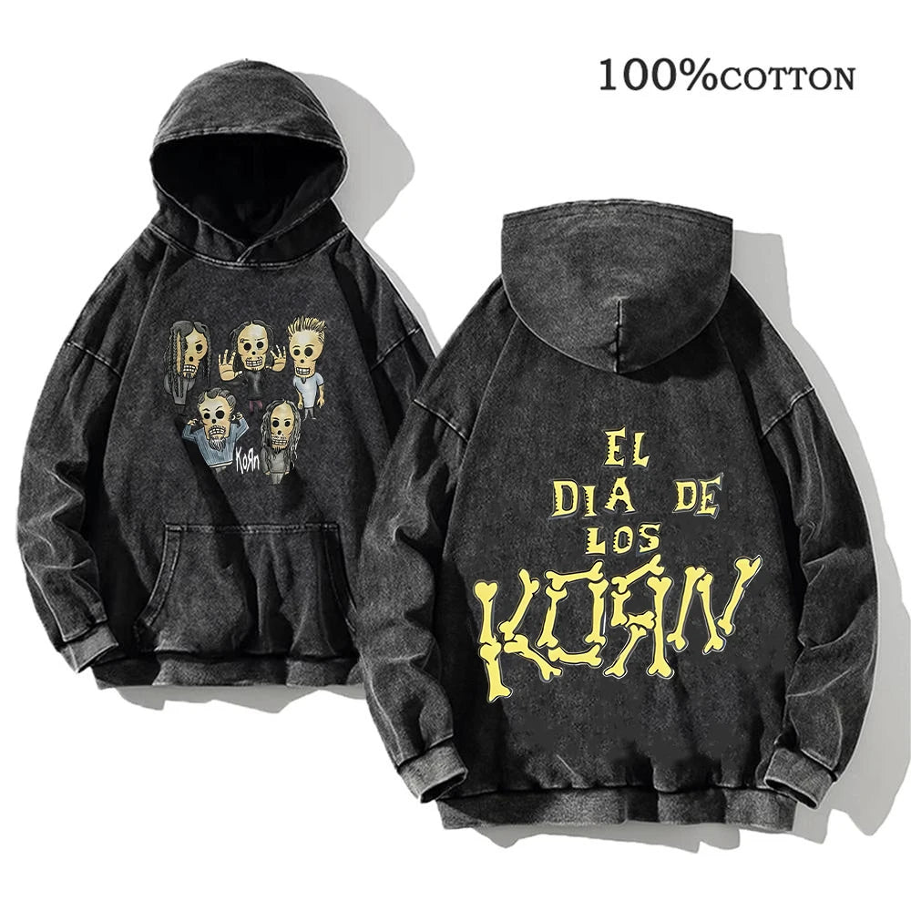 Korn Rock Band World Tour Hoodie – Vintage Streetwear Pullover
