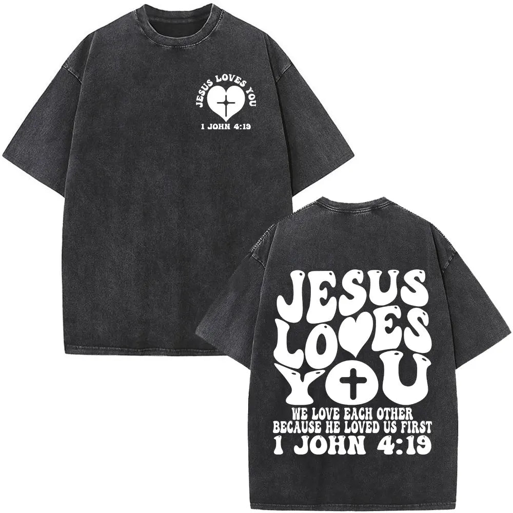 Faith Over Fear Christian Bible Verse Vintage Tee - Unisex