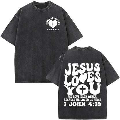 Faith Over Fear Christian Bible Verse Vintage Tee - Unisex