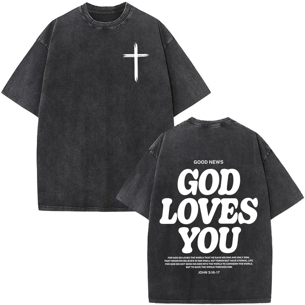 Faith Over Fear Christian Bible Verse Vintage Tee - Unisex
