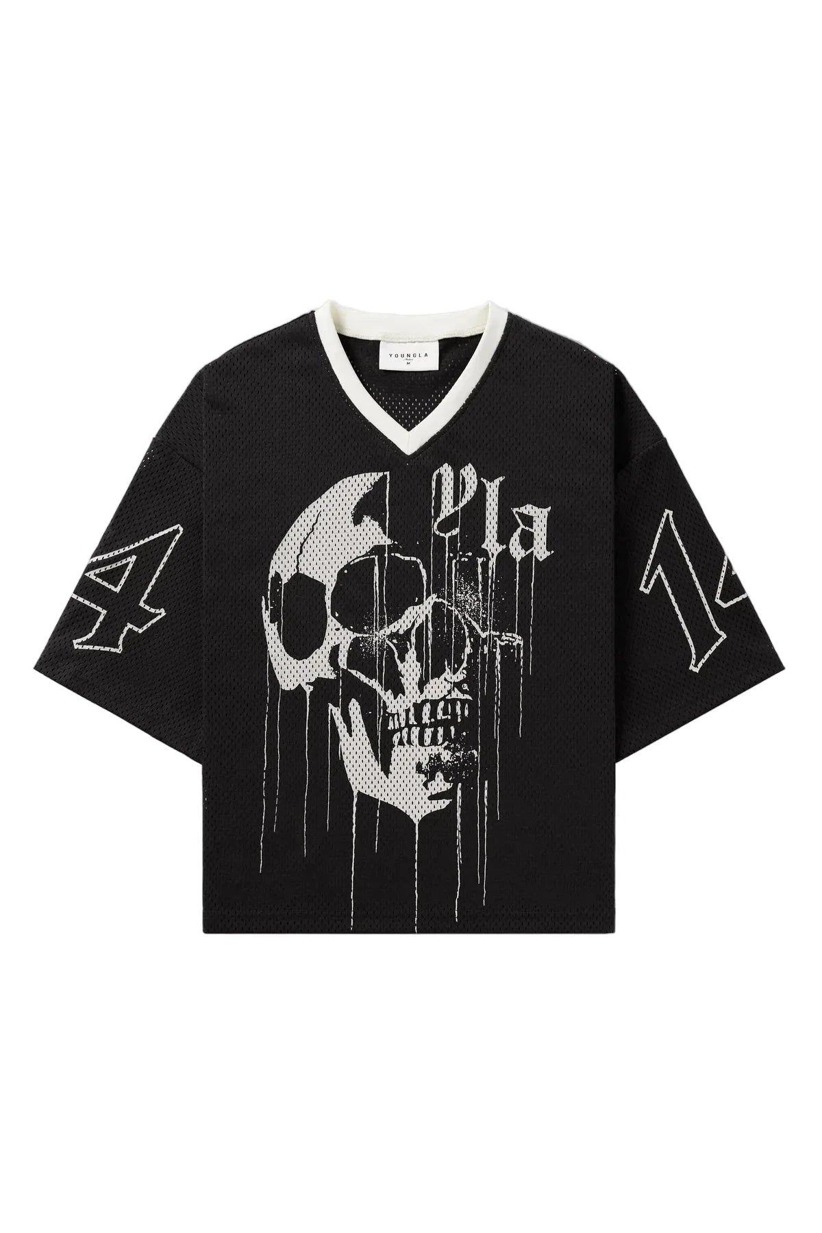 Super Large T-shirt Men - Large Mesh Printed Short Sleeve Top