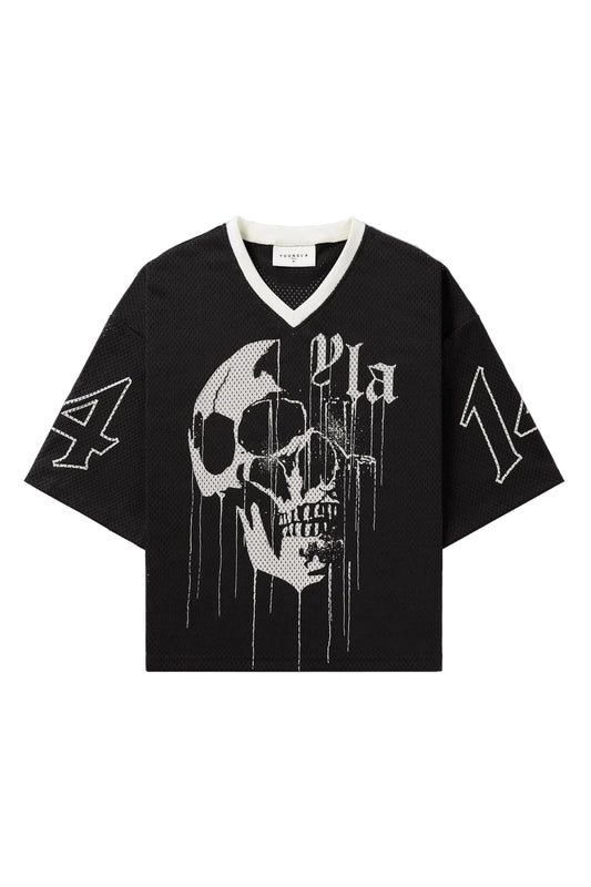 Super Large T-shirt Men - Large Mesh Printed Short Sleeve Top