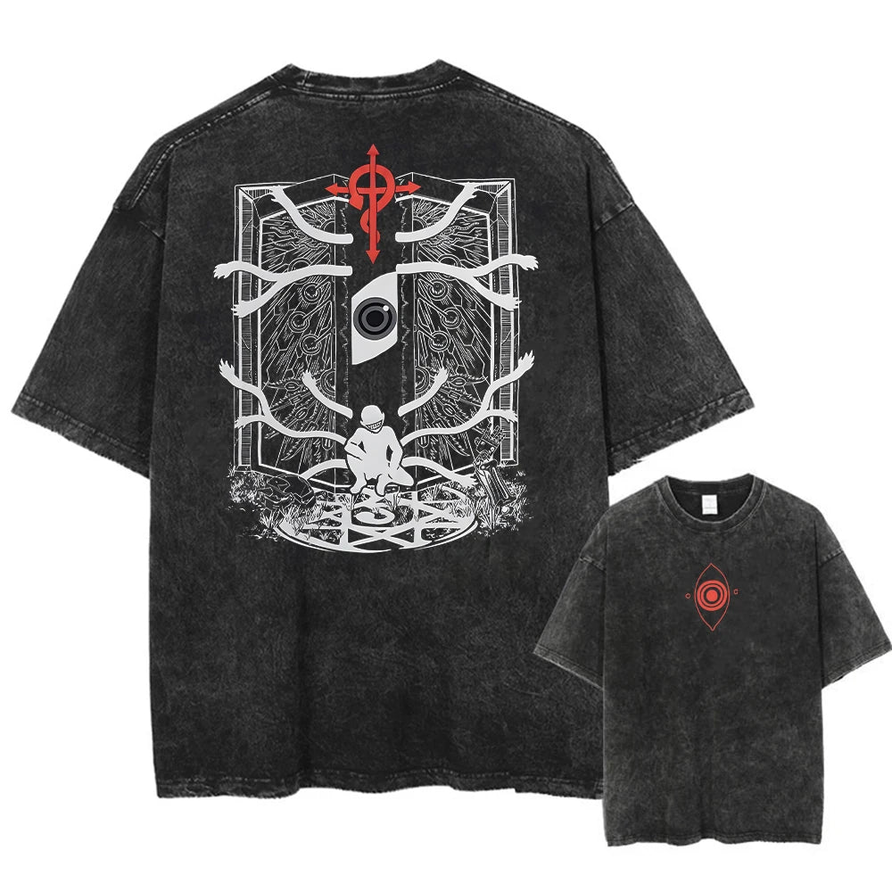 Washed Cotton Loose-Fit Tee - Unisex