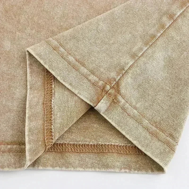 Washed Cotton Loose-Fit Tee - Unisex