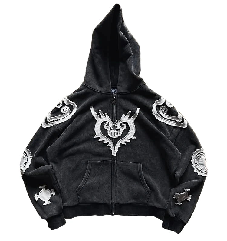 Graffiti Hoodie  – Oversized Harajuku Graphic Sweatshirt