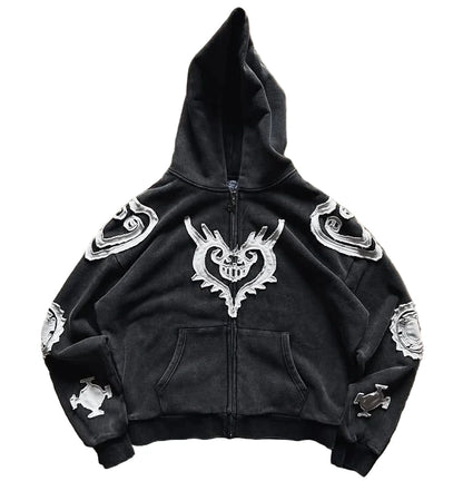 Graffiti Hoodie  – Oversized Harajuku Graphic Sweatshirt