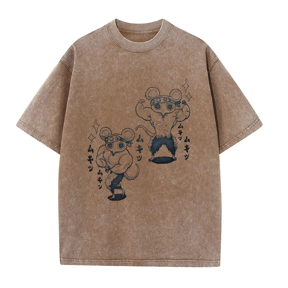 Vintage Demon Slayer Uzui Tengen Cotton Tee - Unisex