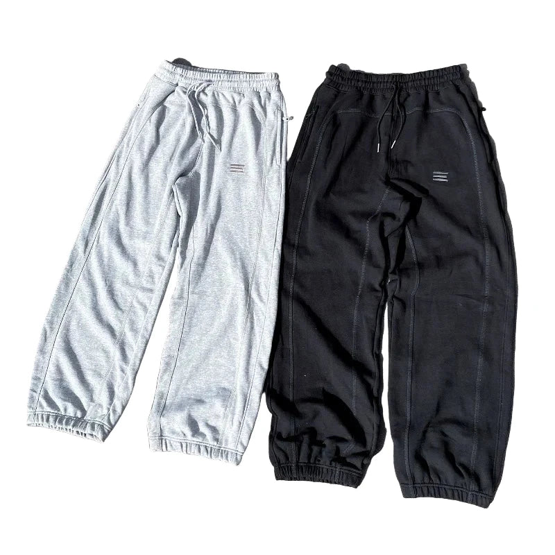 Y2K Korean Streetwear Pants – Casual Loose Wide-Leg Goth Harajuku Sweatpants for Men & Women