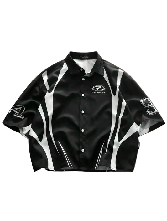 Casual Oversized V-Neck Jersey Tee - Unisex