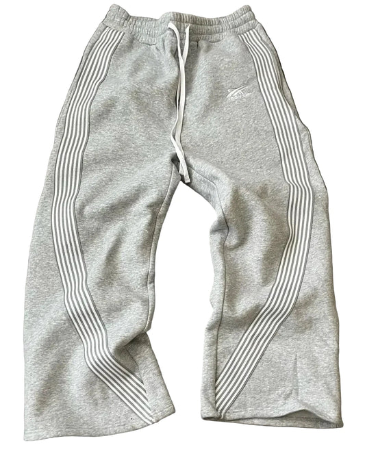 Y2K Gray Camo Embroidered Joggers – Unisex Tactical Casual Drawstring Sweatpants.