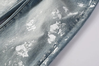 Purple Streetwear Low-Rise Skinny Jeans