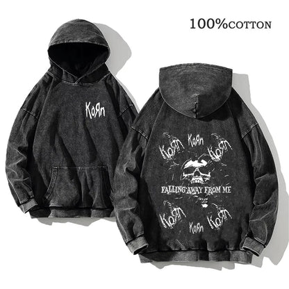 Korn Rock Band World Tour Hoodie – Vintage Streetwear Pullover