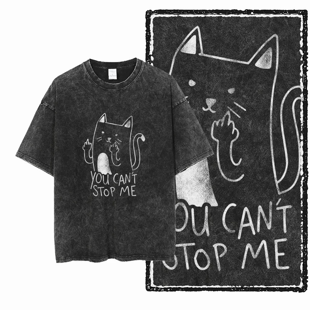 Acid-Washed Graphic T-Shirt – Unisex Streetwear Tee