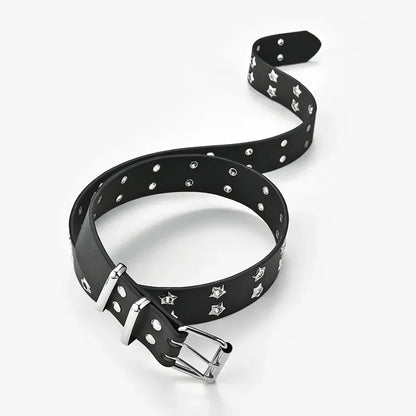 Y2K Punk Rivet Leather Belts for Women and Men