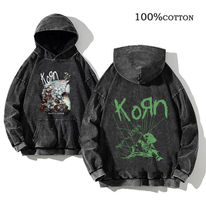 Korn Rock Band World Tour Hoodie – Vintage Streetwear Pullover