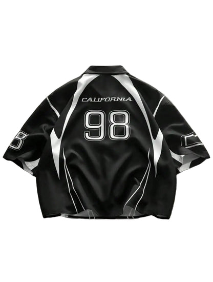 Casual Oversized V-Neck Jersey Tee - Unisex