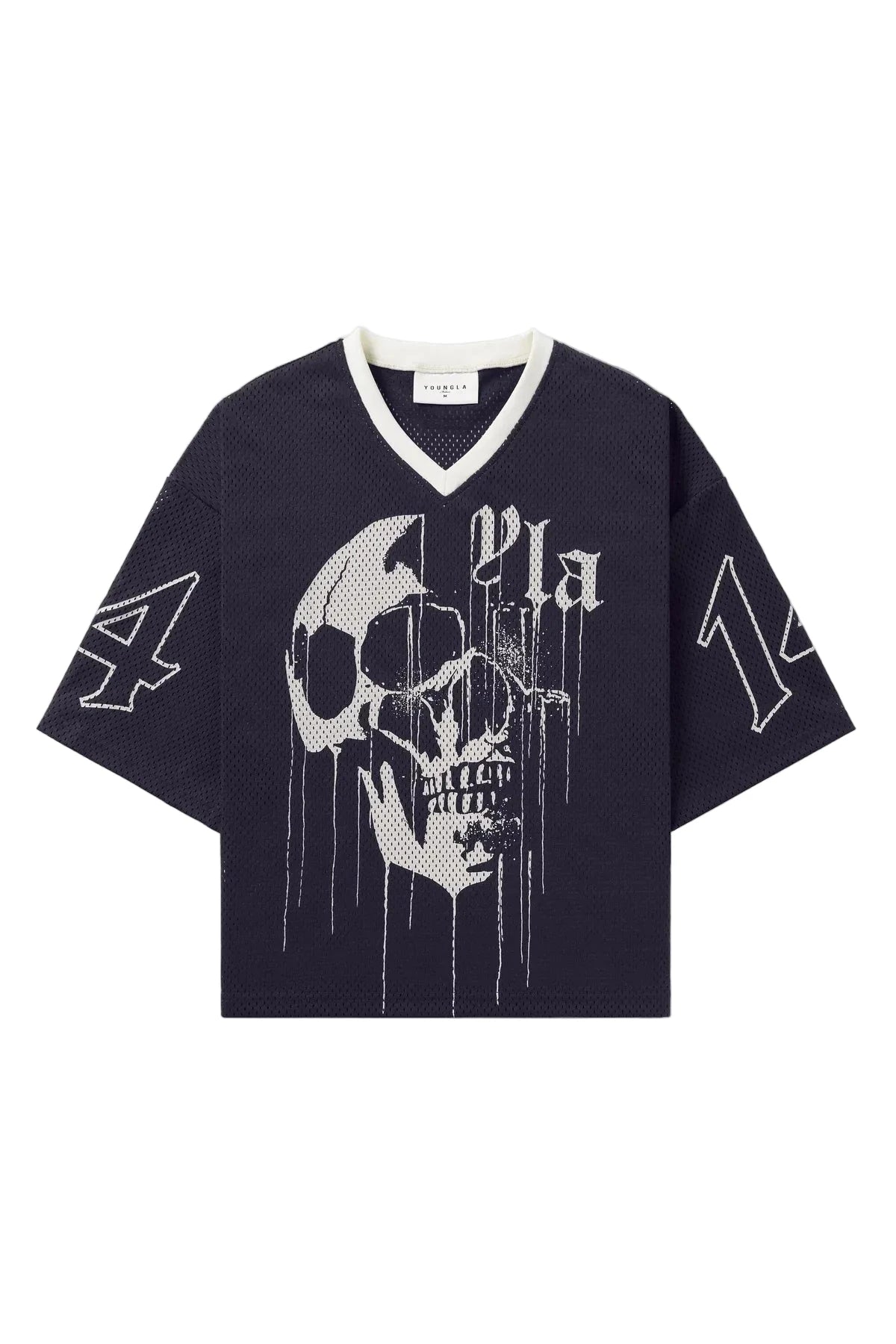 Super Large T-shirt Men - Large Mesh Printed Short Sleeve Top