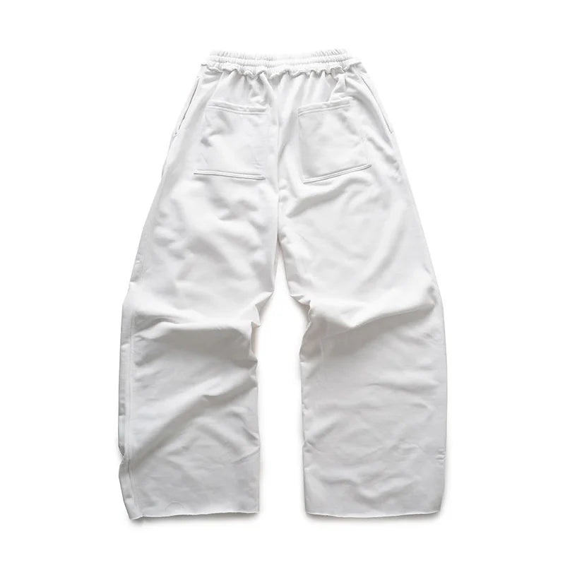 Y2K American Hip-Hop Letter Print Pants – Unisex Retro Loose Wide-Leg Streetwear.