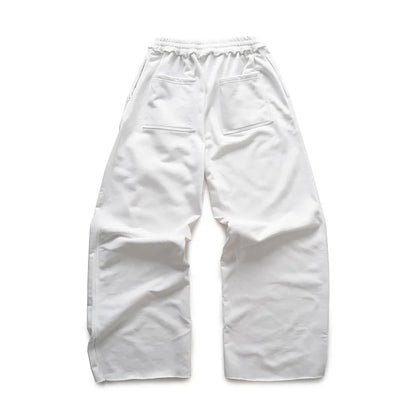 Y2K American Hip-Hop Letter Print Pants – Unisex Retro Loose Wide-Leg Streetwear.