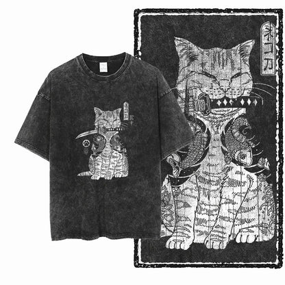 Acid-Washed Graphic T-Shirt – Unisex Streetwear Tee